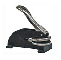 1 5/8" DESK NOTARY SEAL BLACK & CHROME